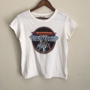 Van Halen Band Graphic Cropped Top